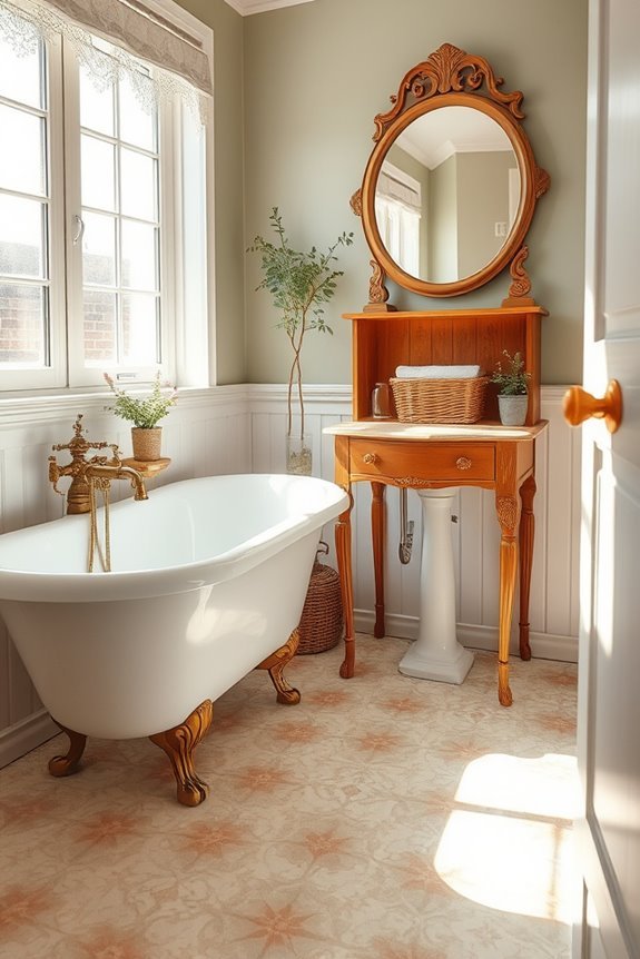 vintage bathroom design elements