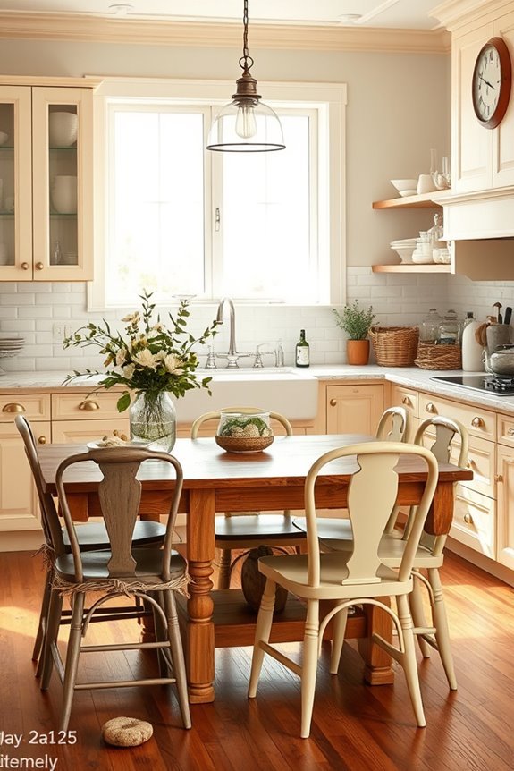 vintage beige kitchen charm