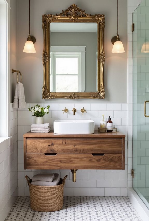 vintage beveled mirrors elevate