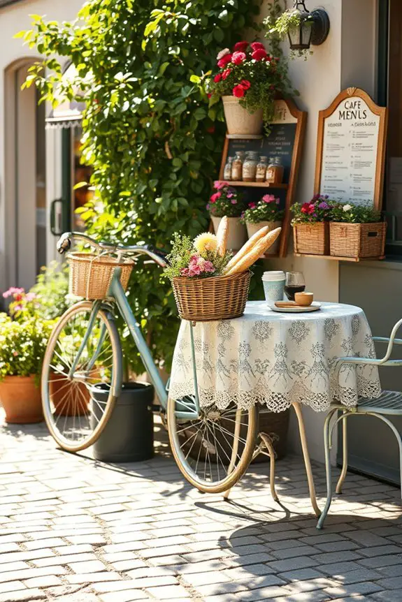 vintage bicycle caf decor