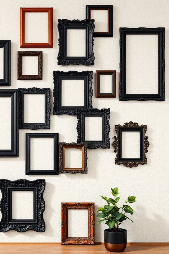 vintage black and brown frames