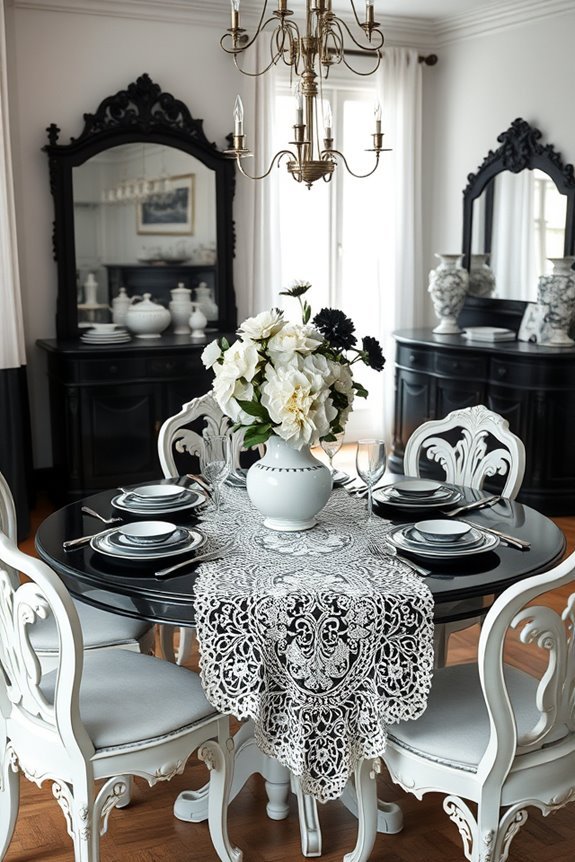 vintage black and white elegance