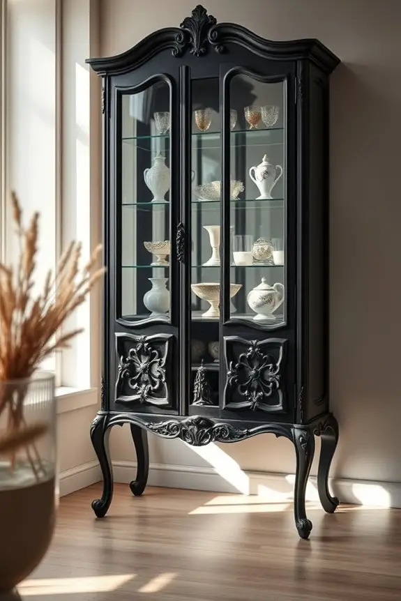 vintage black display elegance