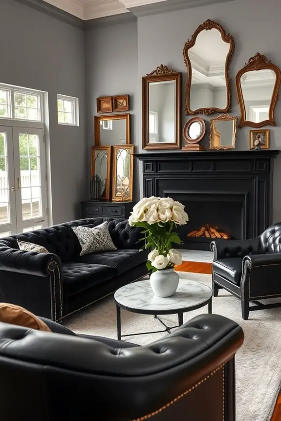 vintage black furniture elegance