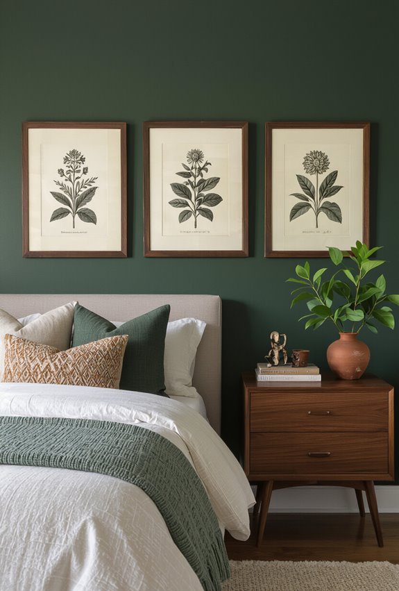 vintage botanical wall decor