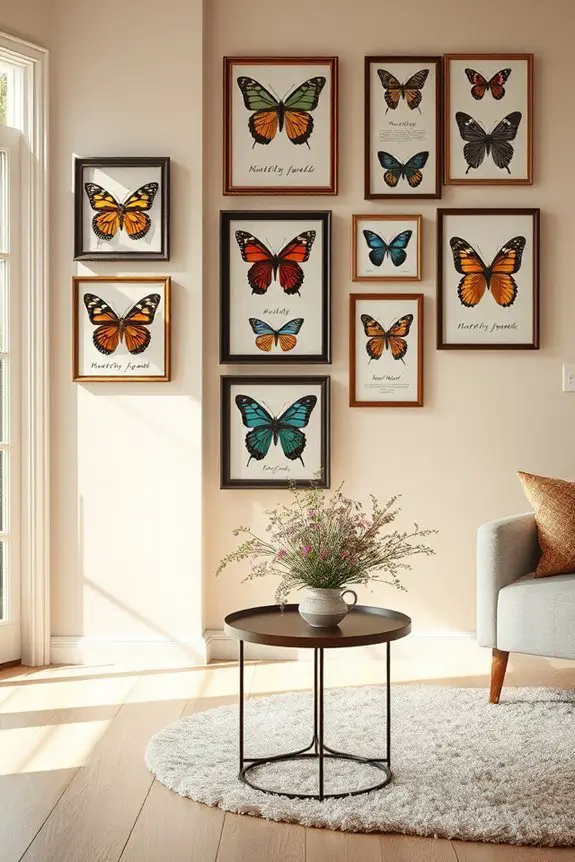 vintage butterfly wall decor