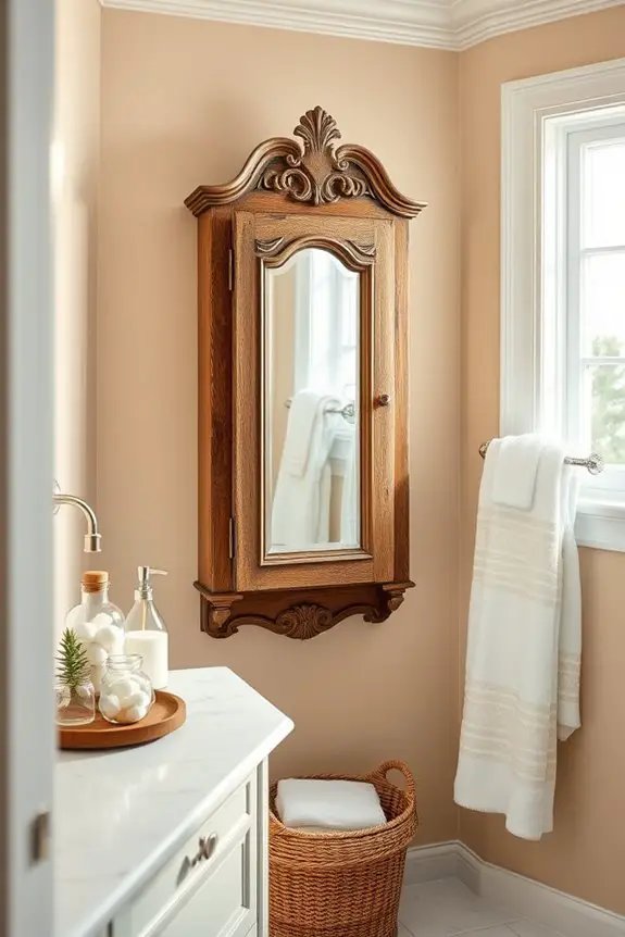 vintage cabinets add character