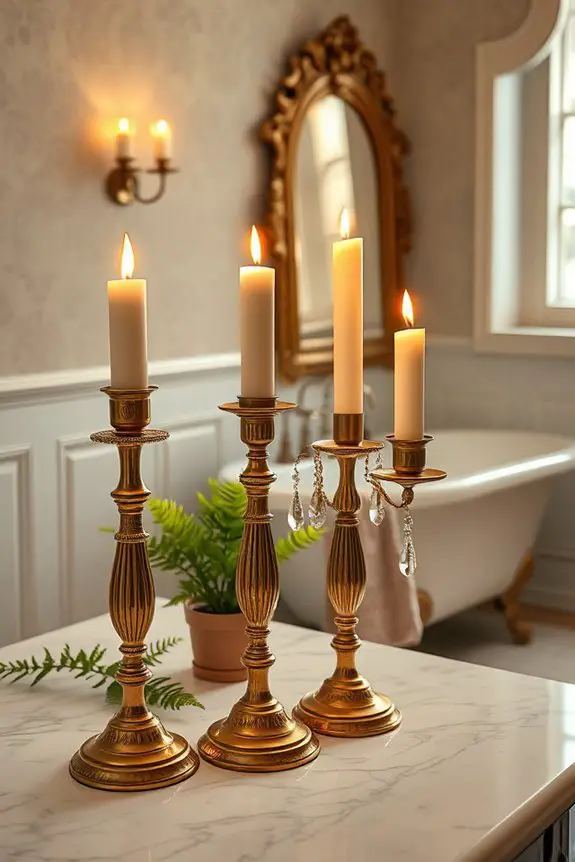 vintage candle holder ambiance