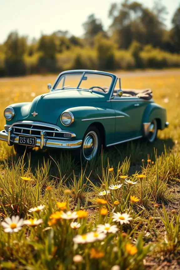 vintage car baby photos