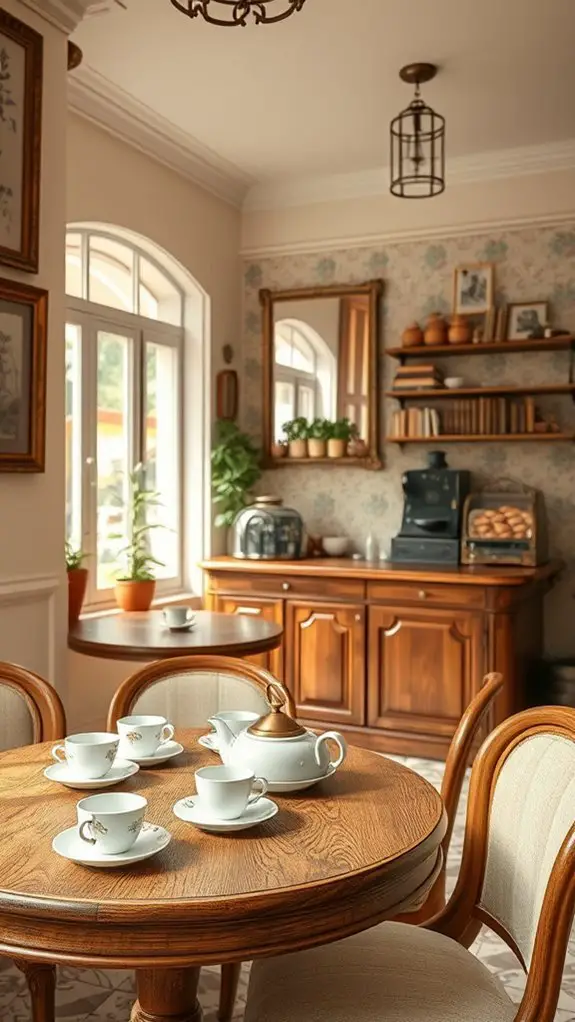 vintage charm enhances atmosphere