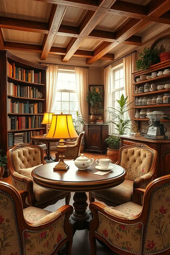 vintage charm enhances atmosphere
