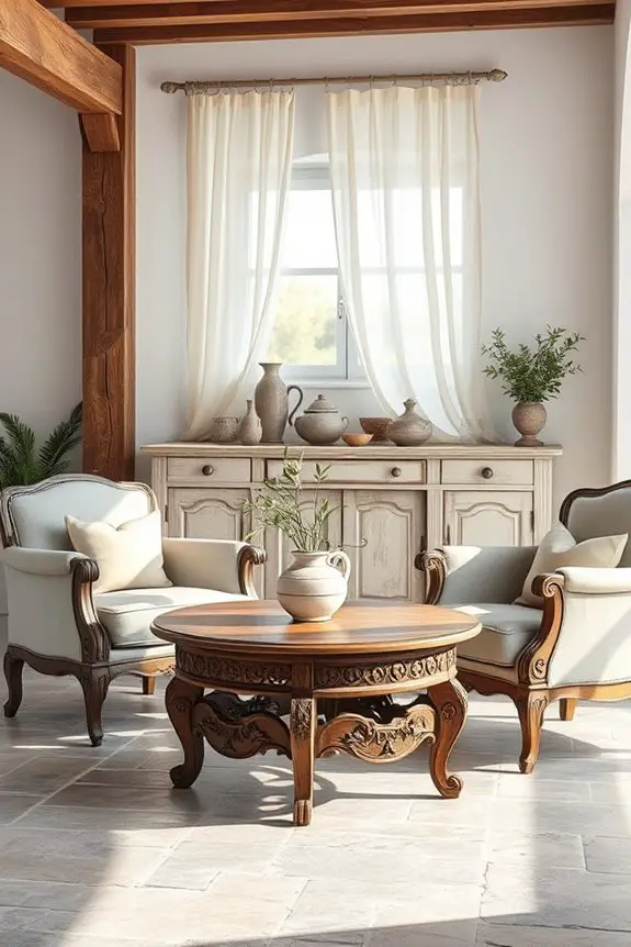 vintage charm enhances interiors