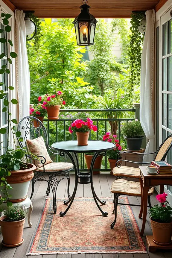 vintage charm for balconies