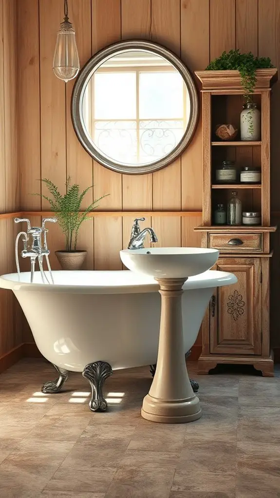 vintage charm for bathrooms