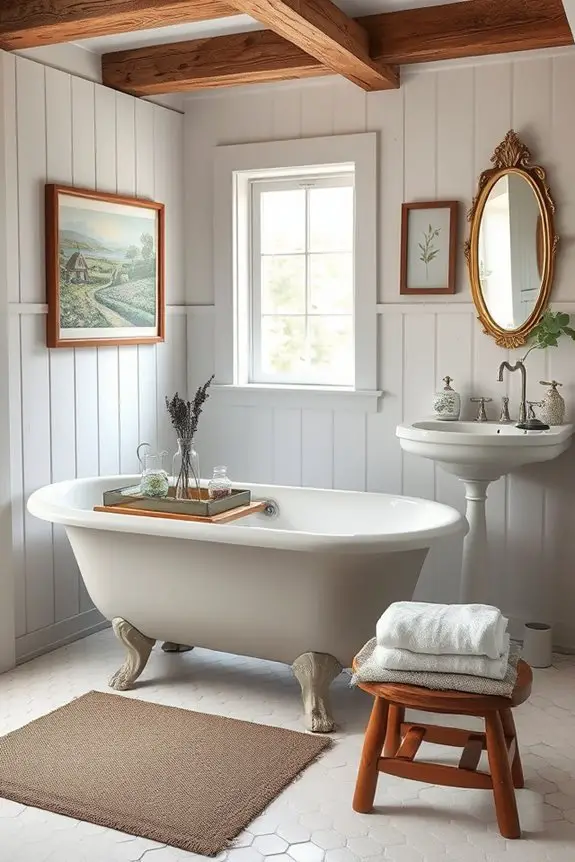 vintage charm for bathrooms