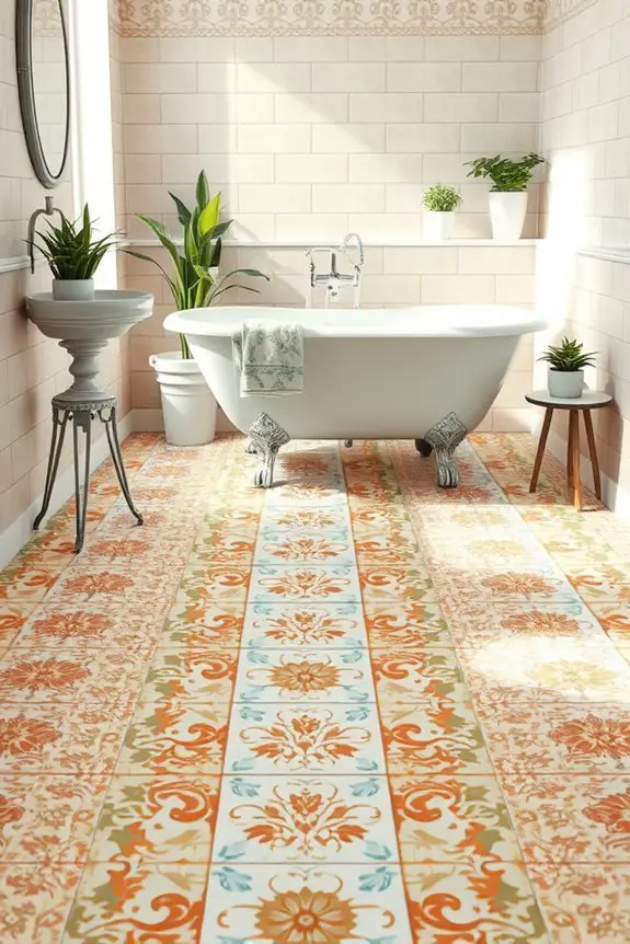vintage charm in bathrooms