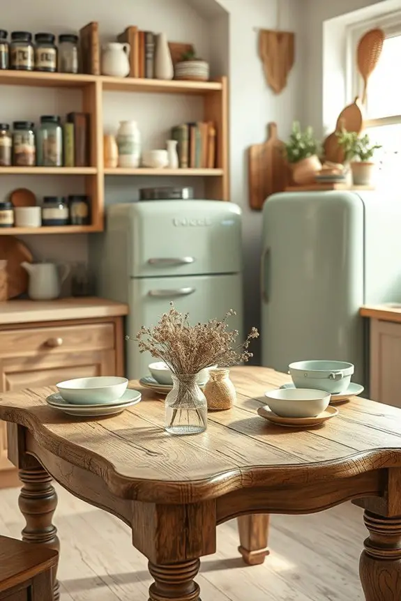 vintage charm in kitchens