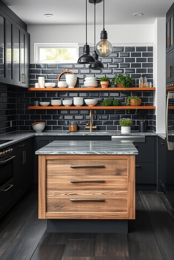 vintage charm in modern kitchen