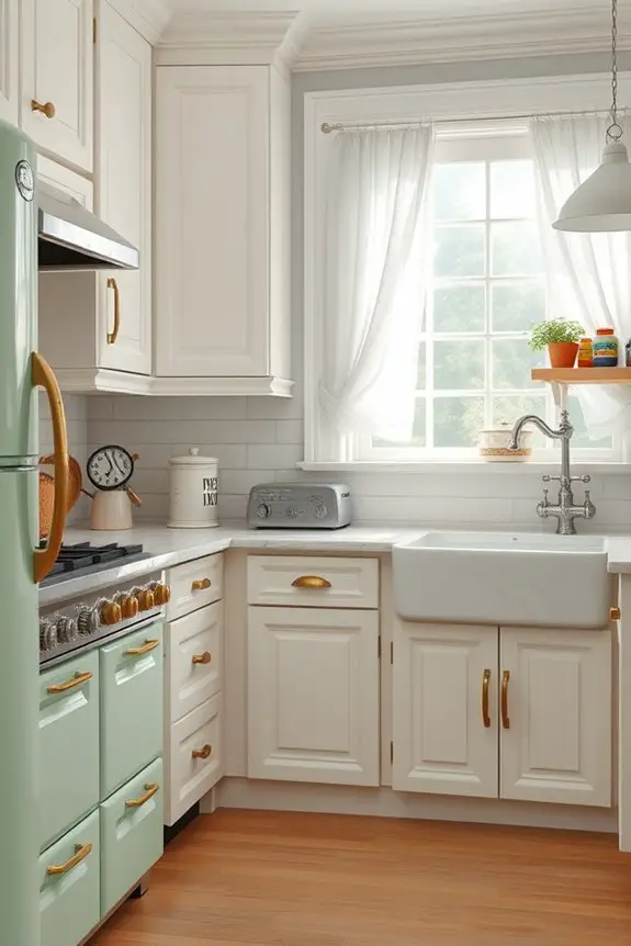 vintage charm with retro appliances