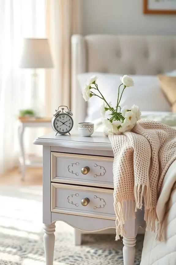 vintage chic nightstand transformation