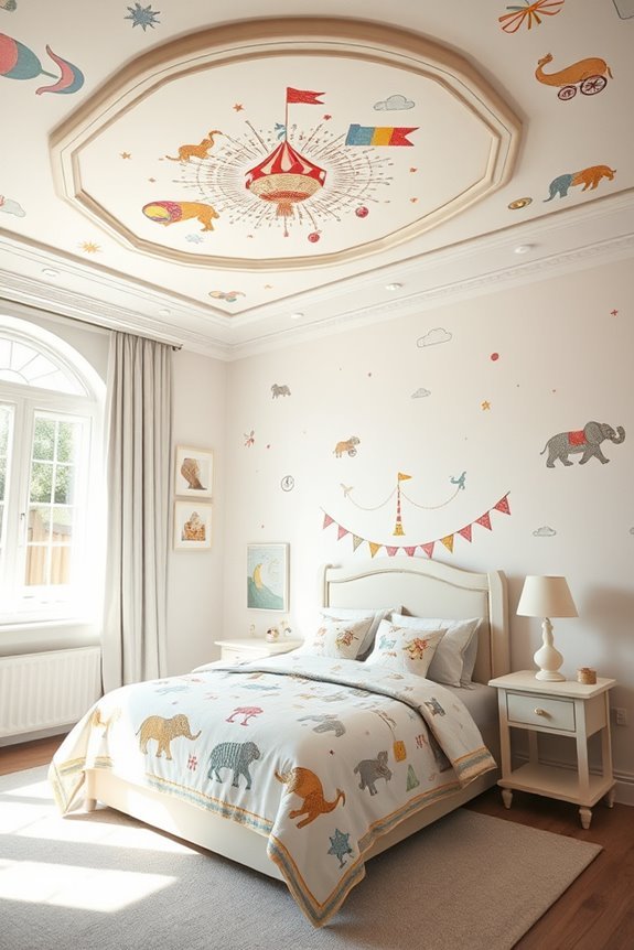 vintage circus bedroom decor