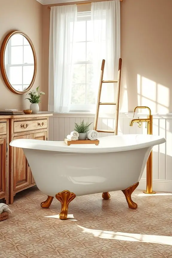 vintage clawfoot bathtub elegance