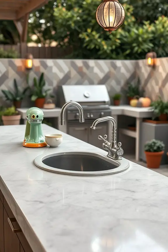 vintage concrete kitchen charm