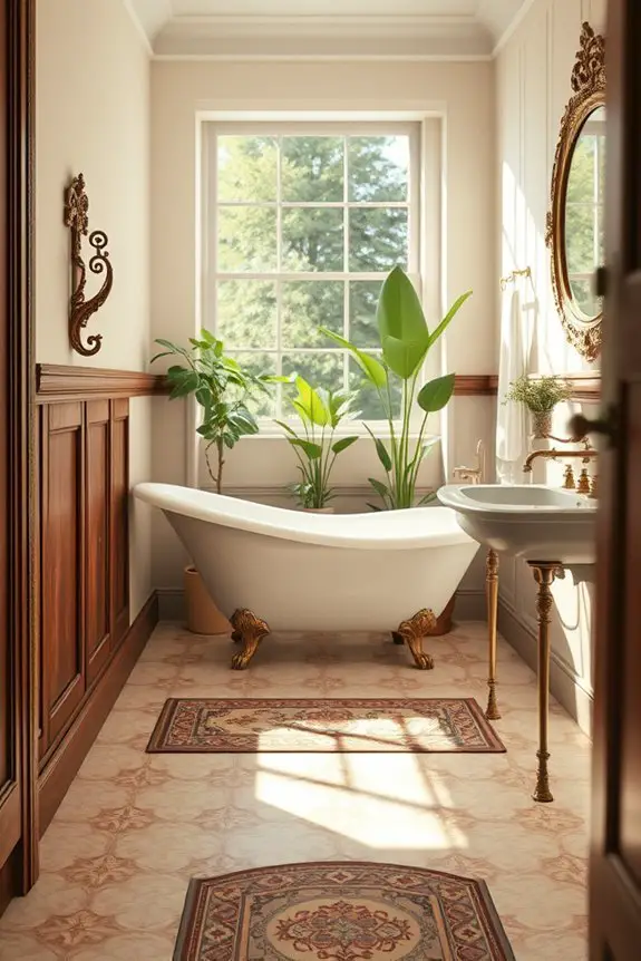vintage decorative bathroom hooks