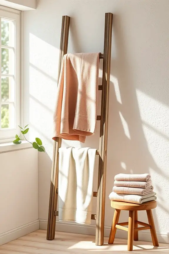 vintage diy ladder rack