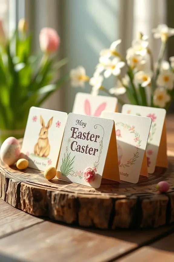 vintage easter card display