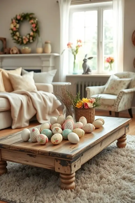 vintage easter decor accents