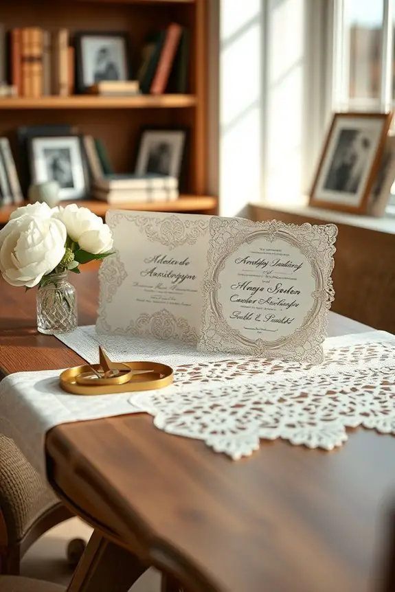 vintage elegance for invitations