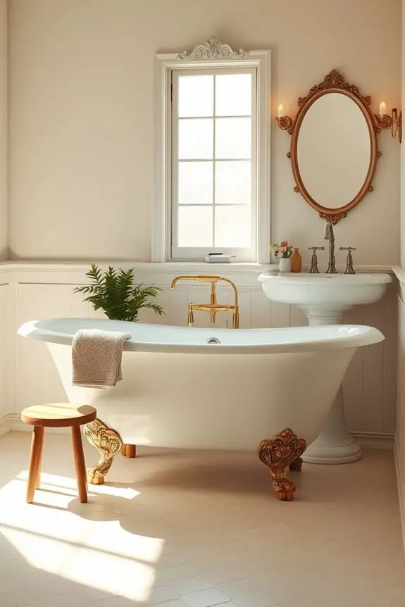 vintage elegance in bathrooms