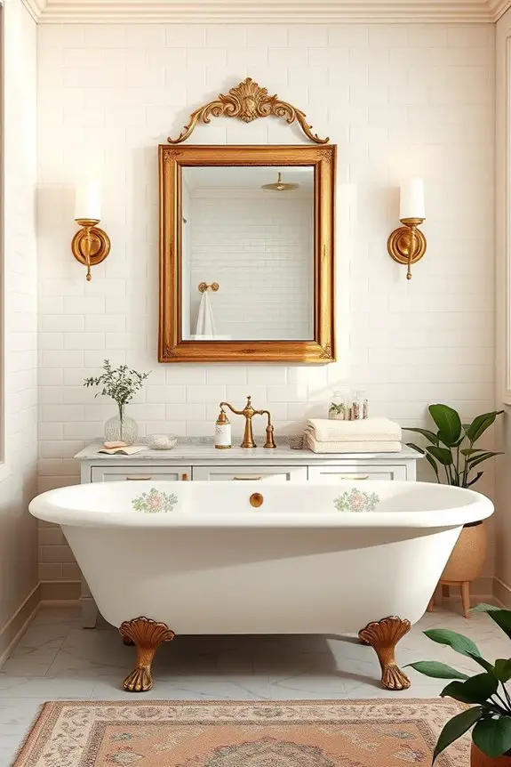 vintage elegance in bathrooms