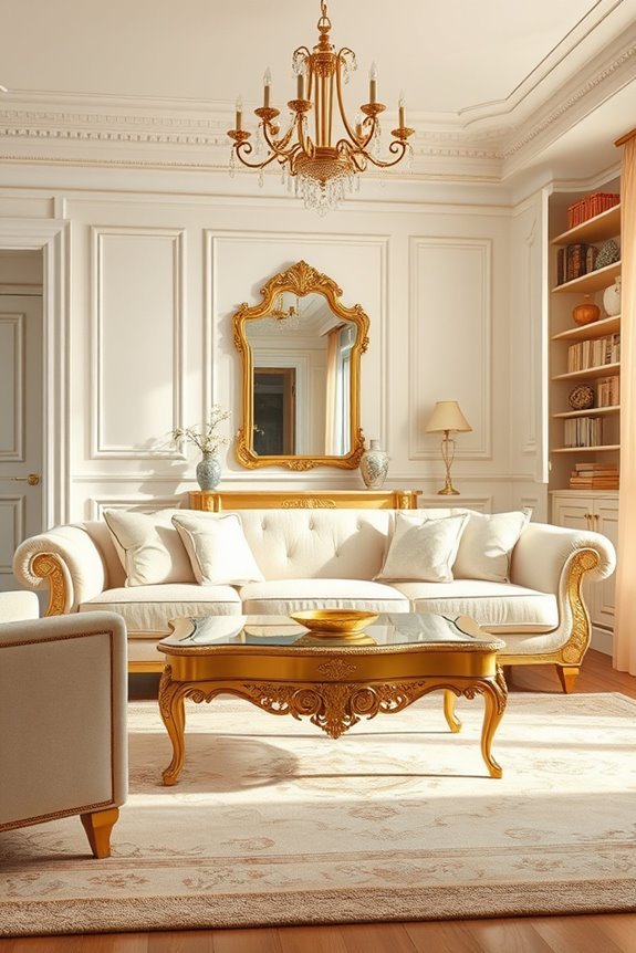 vintage elegance with gold