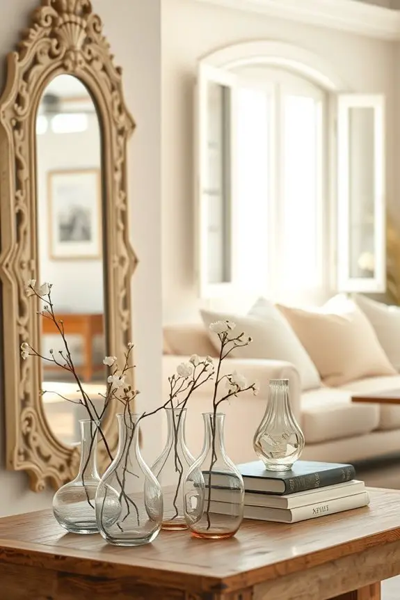 vintage elegance with mirrors