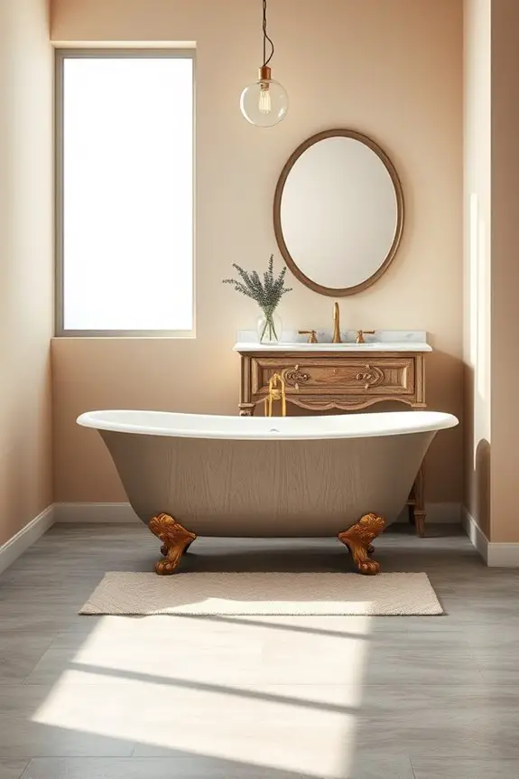 vintage elements in bathrooms