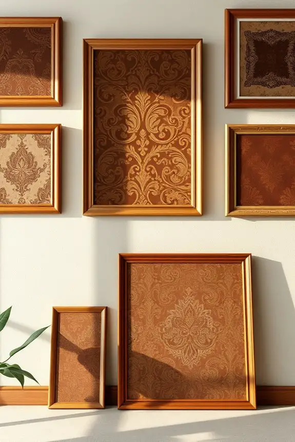 vintage fabric wall decor