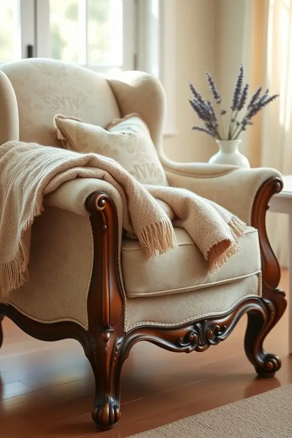 vintage fabrics enhance furniture