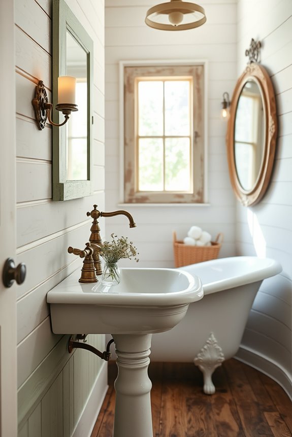 vintage faucets enhance charm