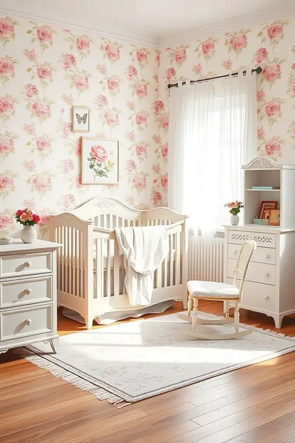 vintage floral bedroom decor