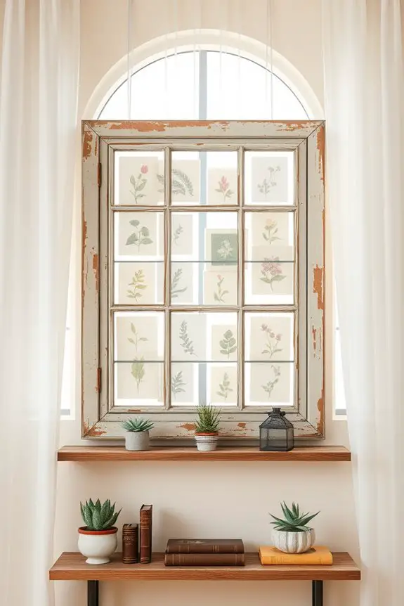 vintage frame art display