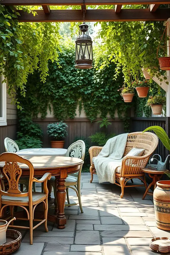 vintage furniture adds charm