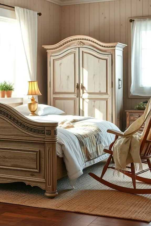 vintage furniture enhances charm