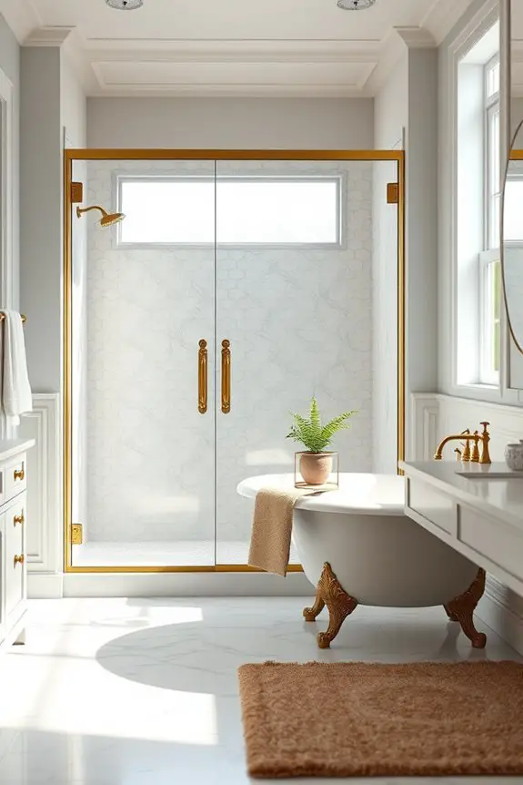 vintage glass shower elegance