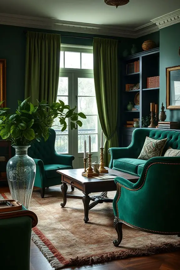 vintage green decor ideas