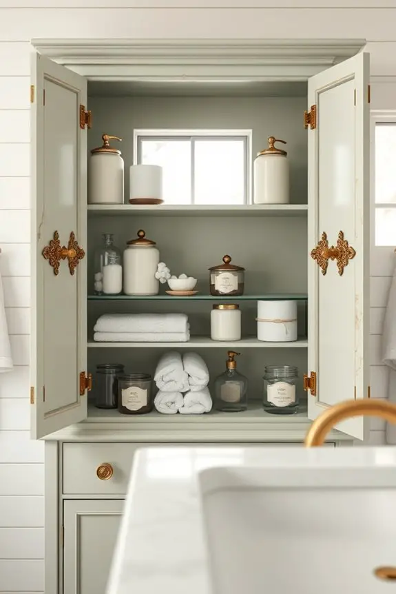 vintage hardware bathroom cabinets