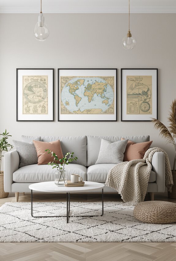 vintage inspired travel map gallery