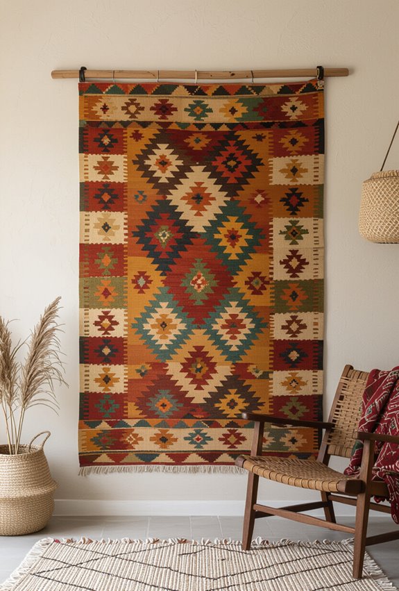 vintage kilim rug art
