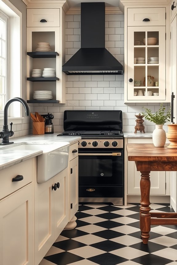 vintage kitchen with elegance